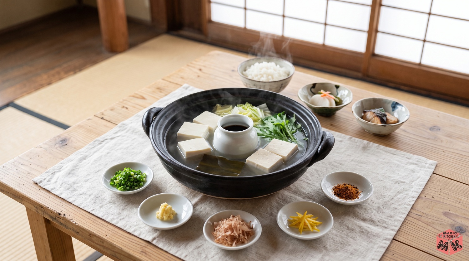 湯豆腐の献立のまとめのイメージ