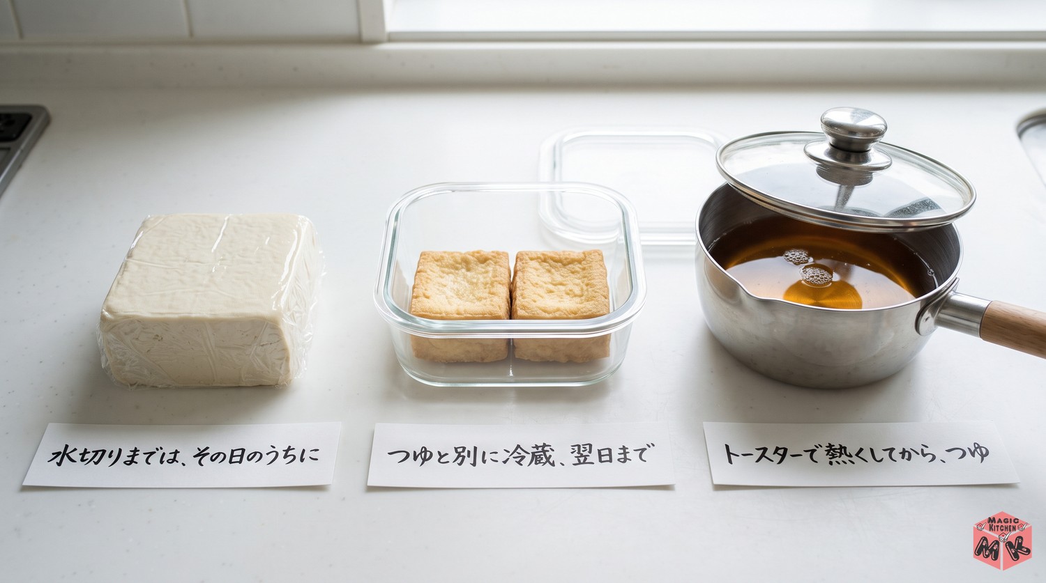 揚げ出し豆腐の保存と温め直し