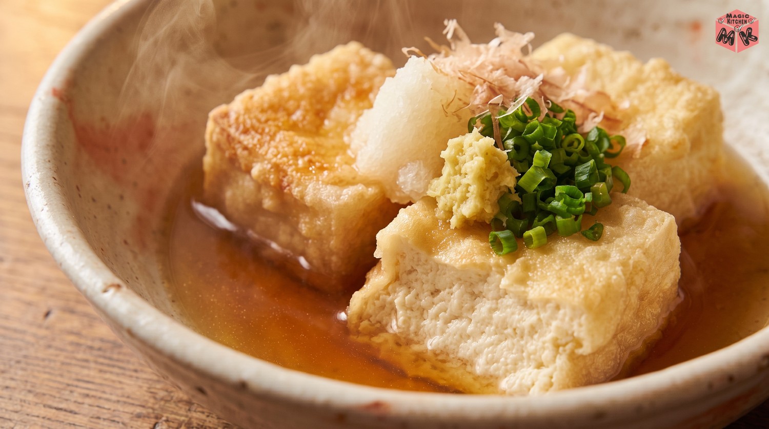つゆを張った揚げ出し豆腐