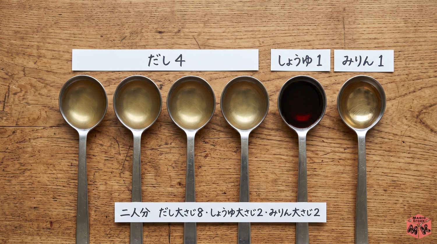 揚げ出し豆腐のつゆの黄金比