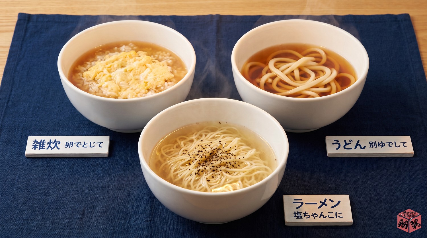 ちゃんこ鍋の〆3選（雑炊・うどん・ラーメン）