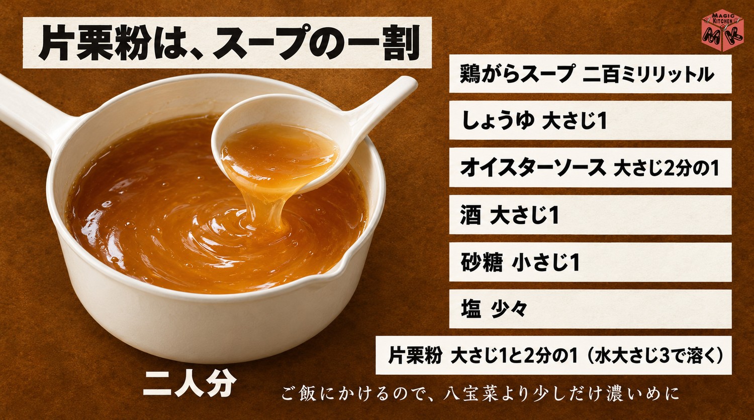 中華丼のあんの黄金比