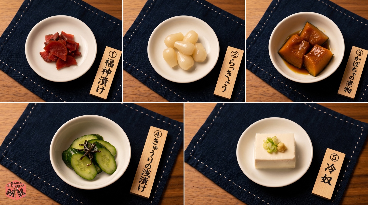カレー鍋に合う箸休め5選の並び