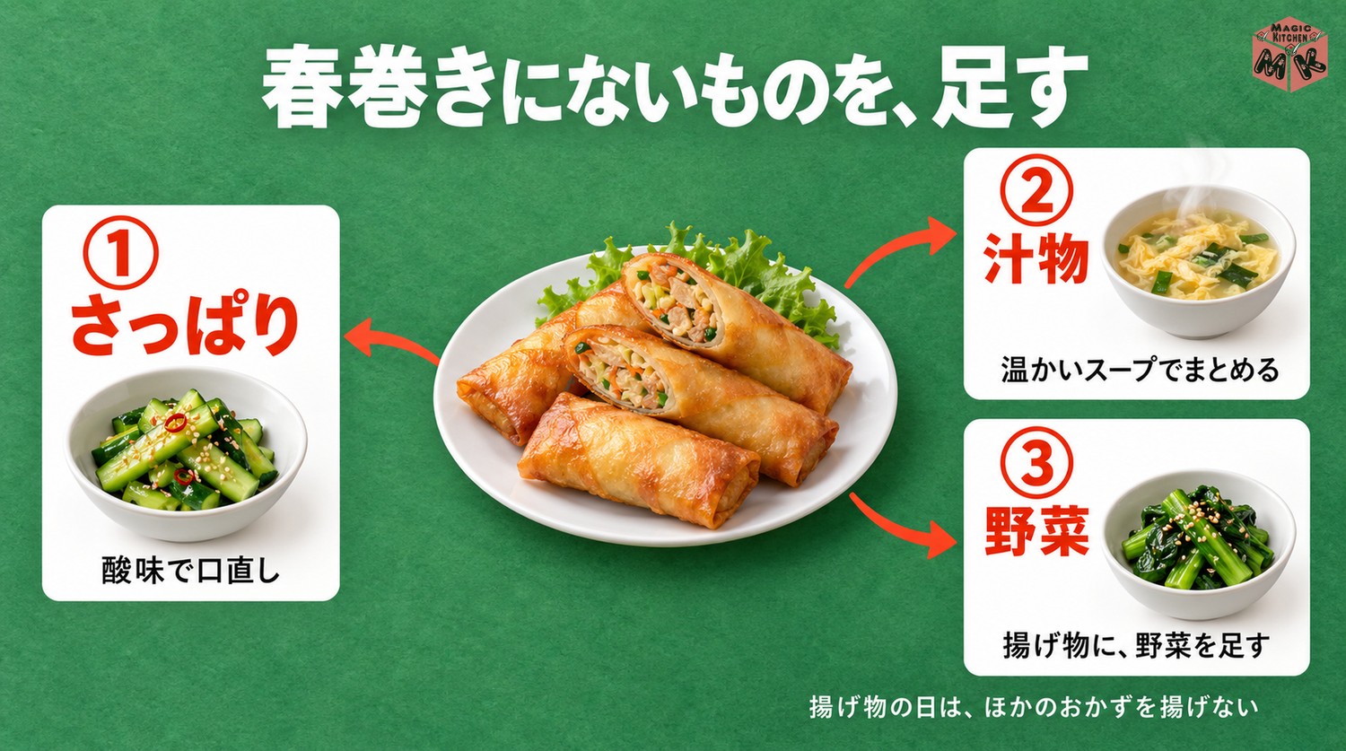 春巻きに合う献立の考え方3つ