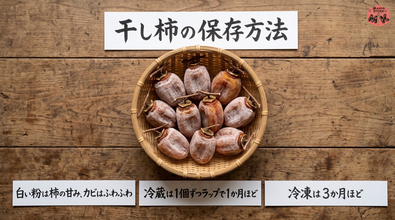 干し柿の保存方法のまとめ
