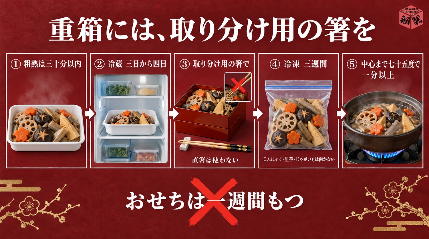 煮しめの日持ちと保存