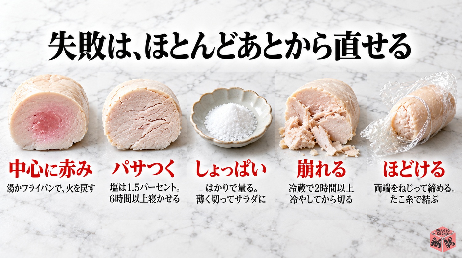 鶏ハムのよくある失敗5つと対策