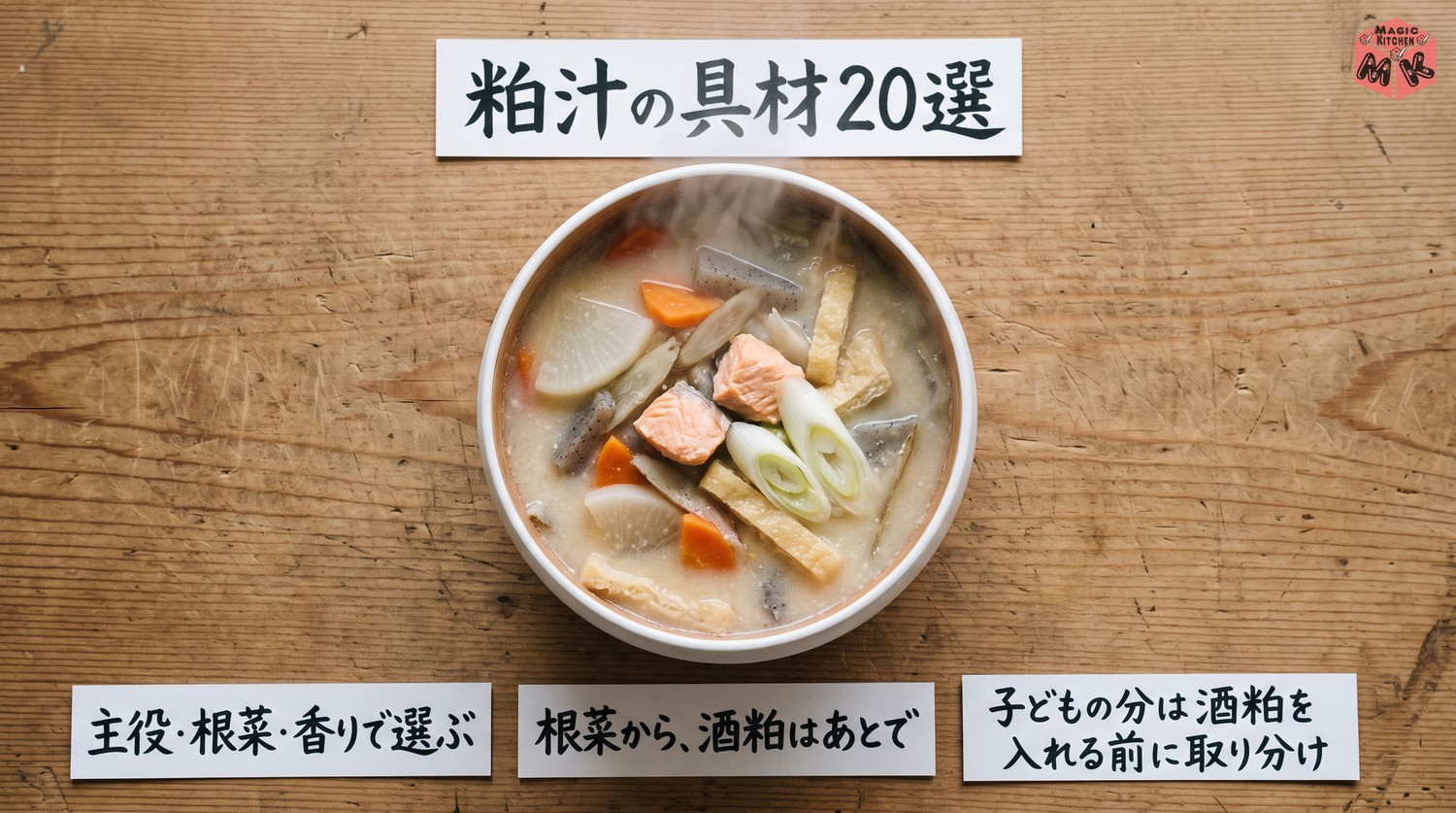 粕汁の具材20選のまとめ