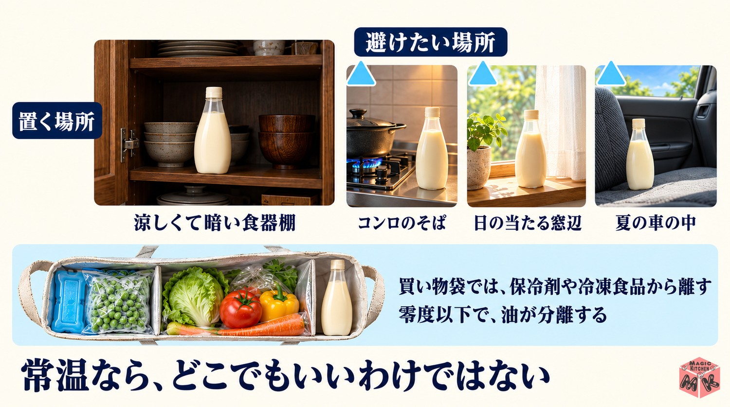 開封前のマヨネーズの置き場所