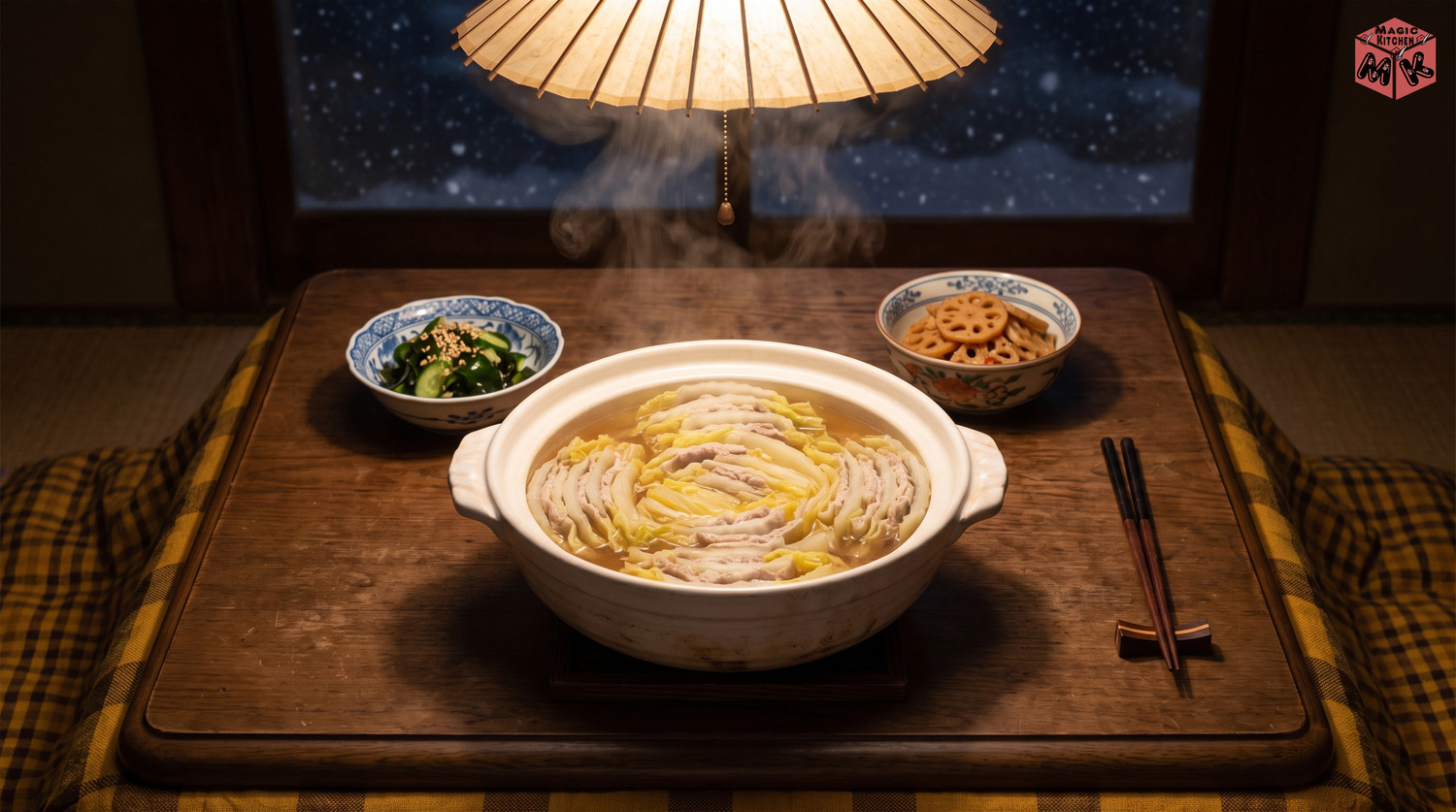 ミルフィーユ鍋と副菜の食卓(献立のまとめ)