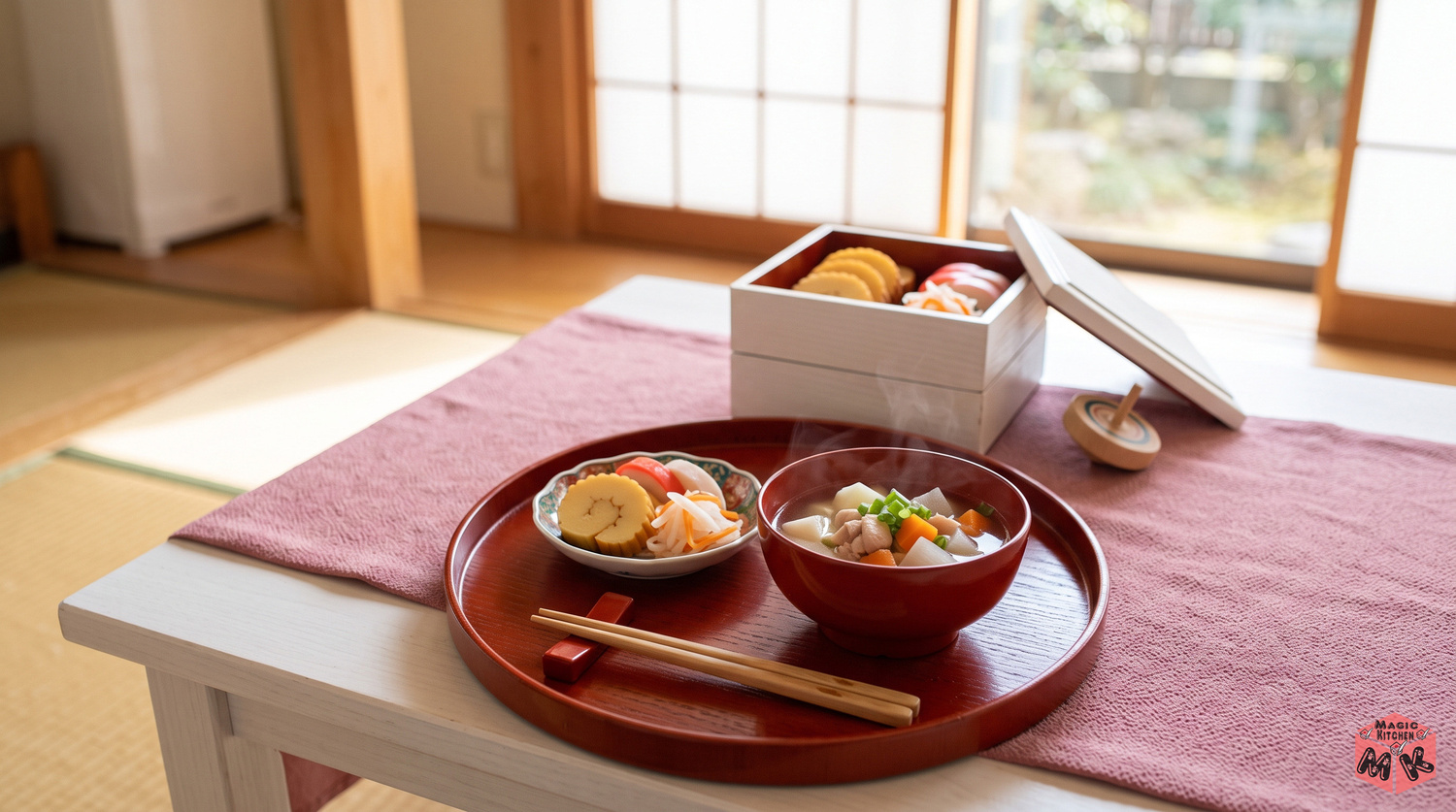 子どもと祝うお正月の献立まとめ(お重とお雑煮の食卓)
