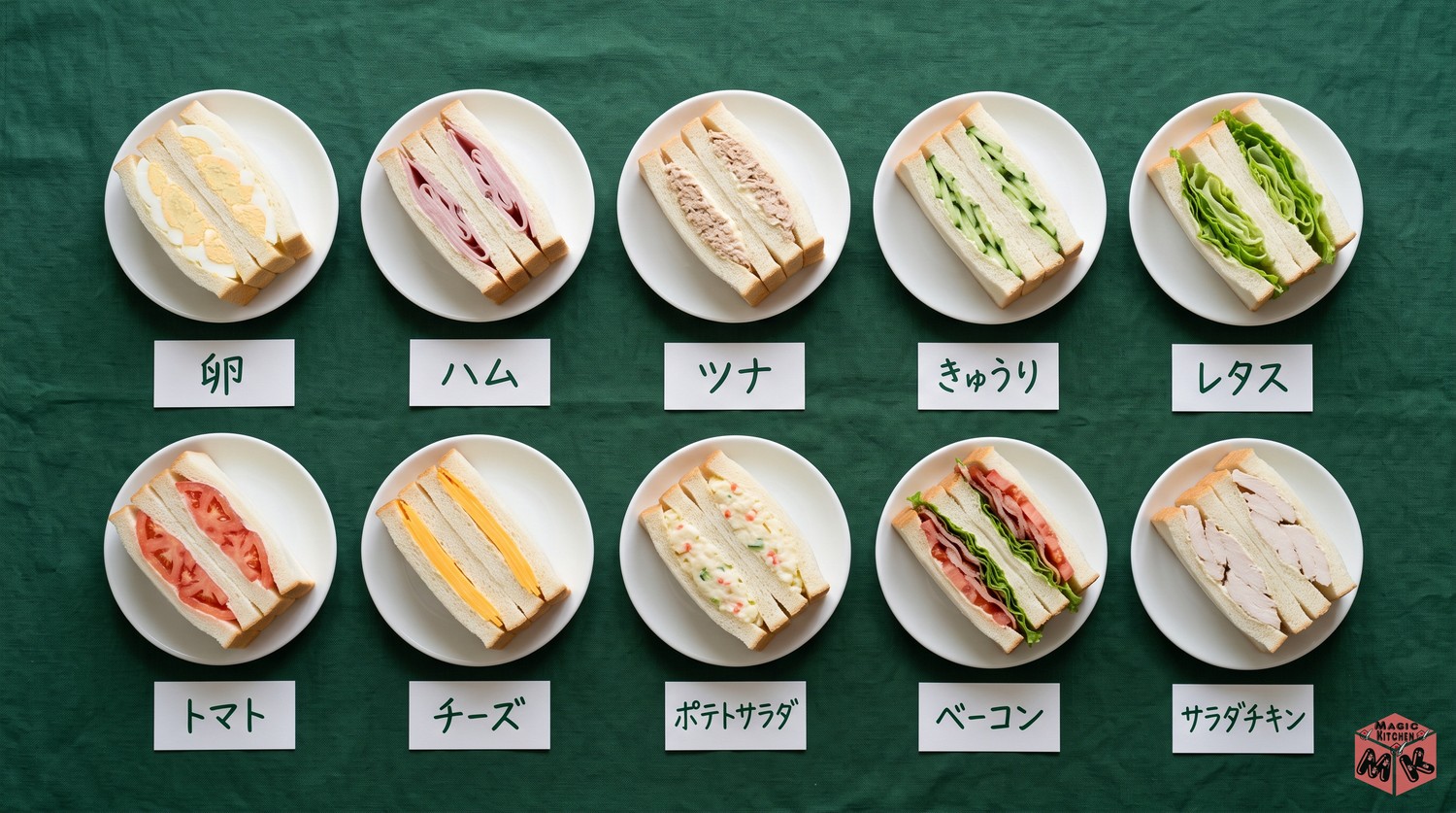 サンドイッチの定番の具材10選