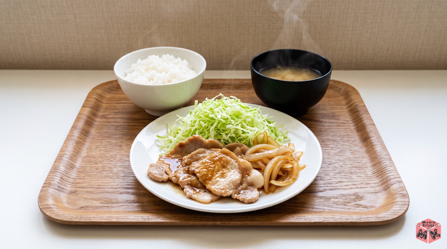 豚の生姜焼きの定食