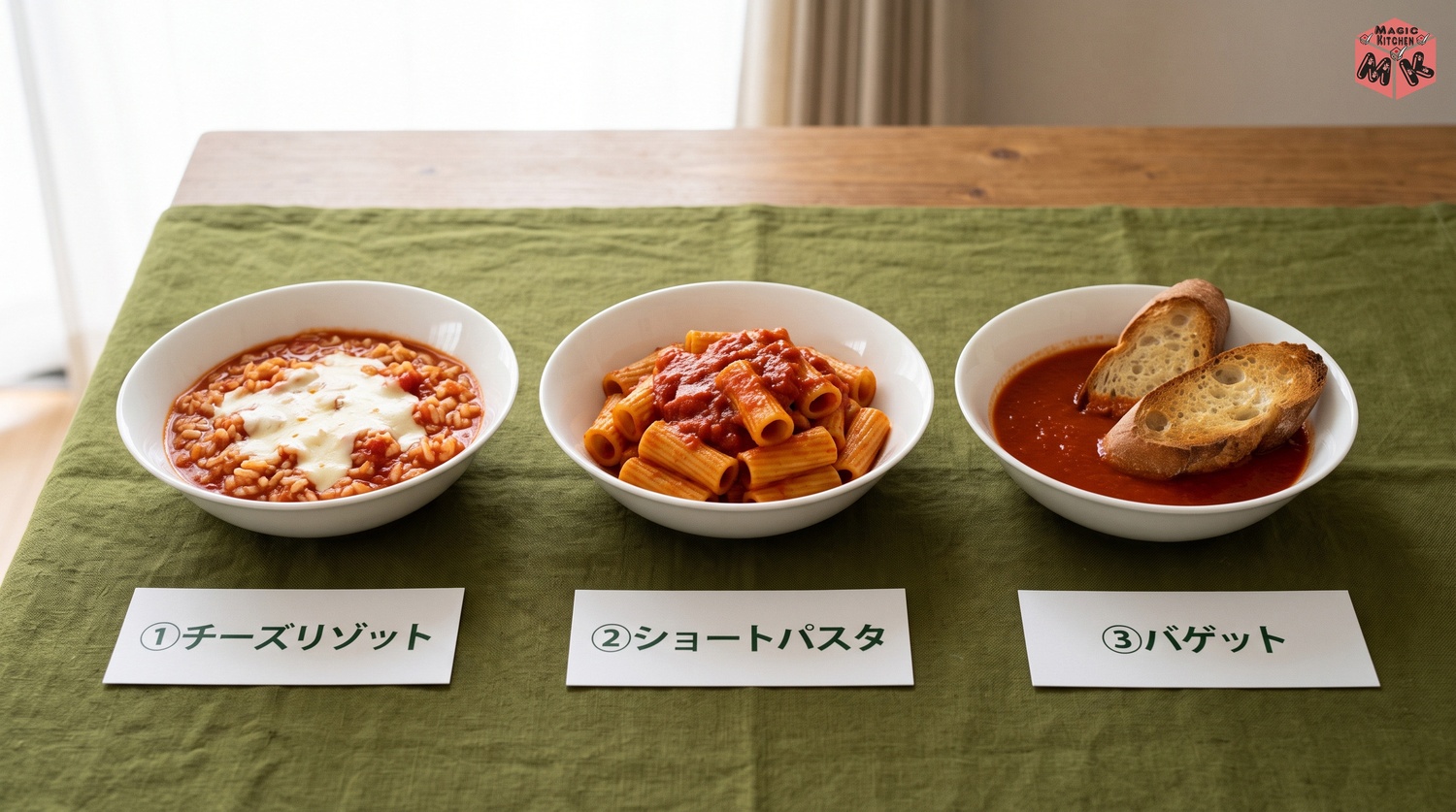 トマト鍋の〆3選