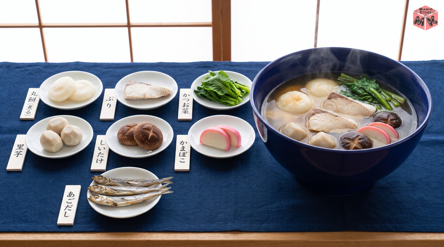 九州・博多のお雑煮の具材