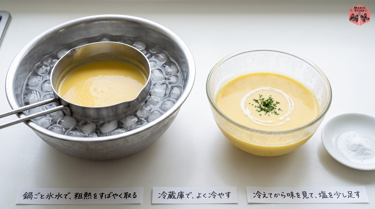 冷たいコーンスープの作り方
