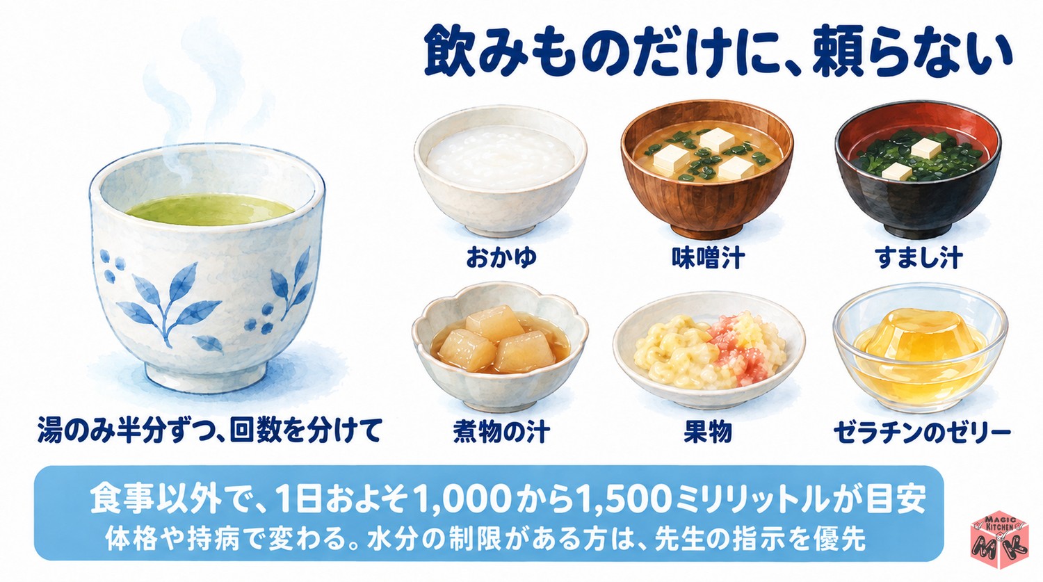 食事からとる水分の工夫