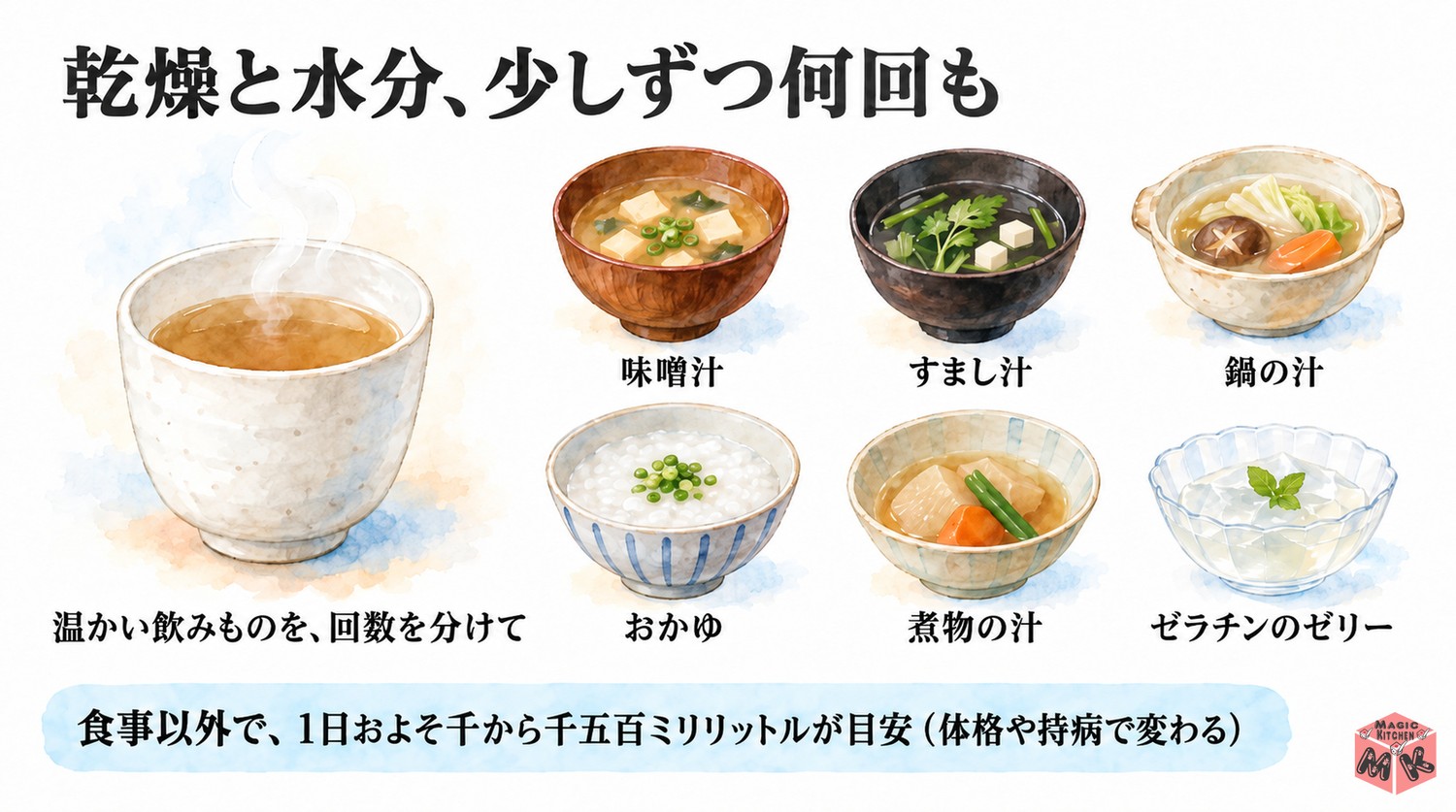 冬に食事からとる水分の工夫