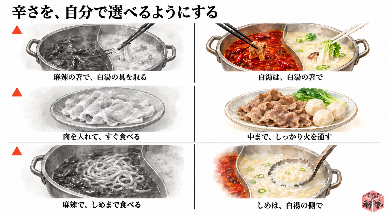 火鍋で避けたいこと3つ