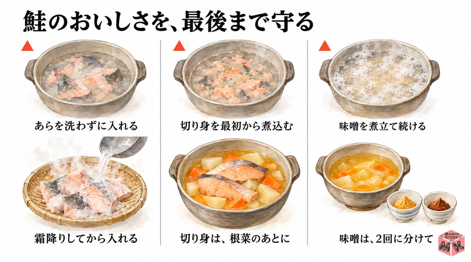 石狩鍋の具材選びで避けたいこと3つ