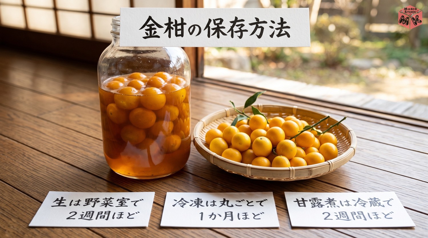 金柑の保存方法のまとめ