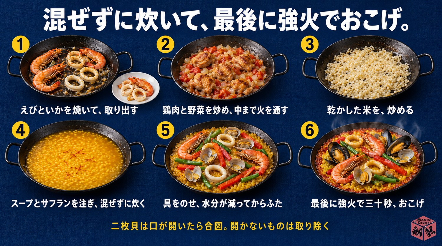 基本のパエリアの作り方