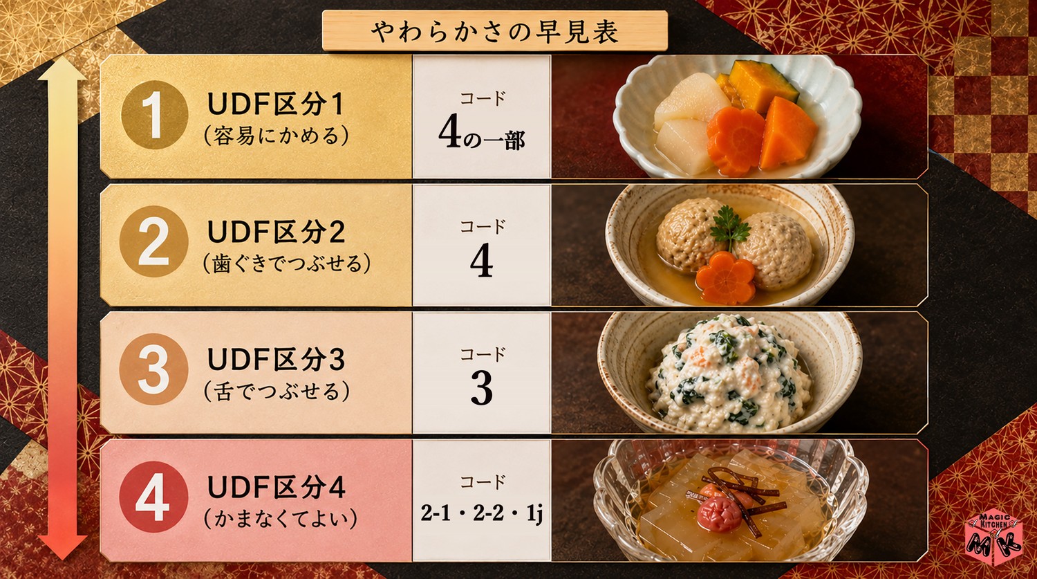 UDF×嚥下調整食分類2013 早見表