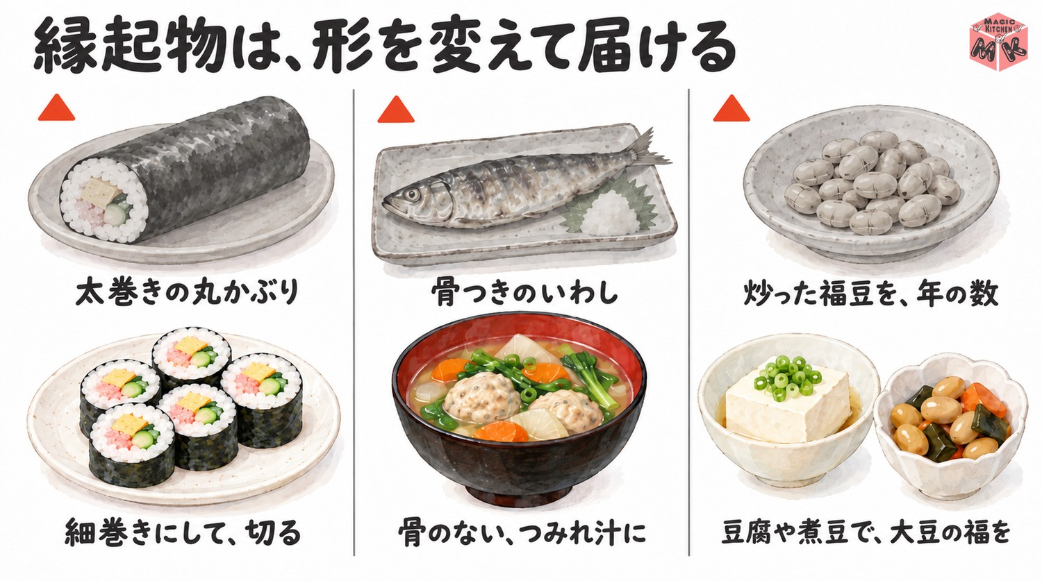 子どもと祝う節分の献立で避けたい組み合わせ
