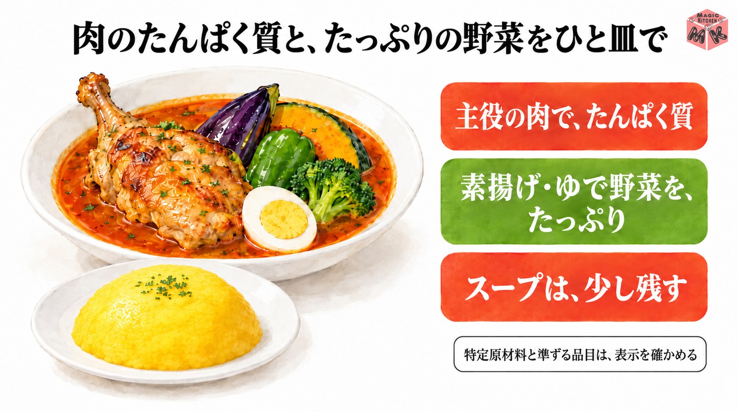 スープカレーの栄養の考え方